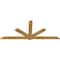 Ekena Millwork Kennewick Rough Sawn Timber Gable Bracket, Western Red Cedar, 108"W x 45"H x 2"D x 6"F, 10/12 Pitch GBW108X45X0206KEN00RWR - alternate 5